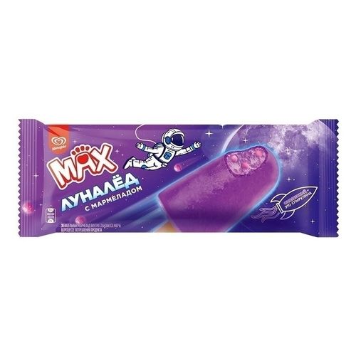 Лед фруктовый Макс Луналед с мармеладом 55 г