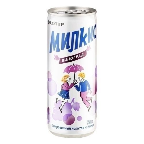 Газированный напиток Lotte Milkis виноград 250 мл
