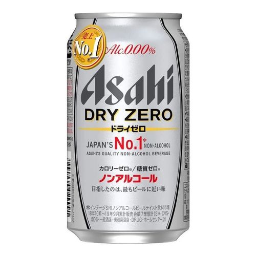 Безалкогольное пиво Asahi Dry Zero Free светлое фильтрованное пастеризованное 350 мл