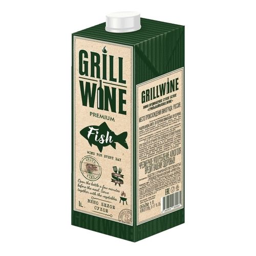 Вино Grillwine белое сухое 1 л Россия