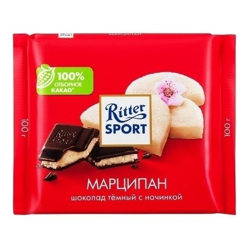 Шоколад Ritter Sport темный марципан 100 г