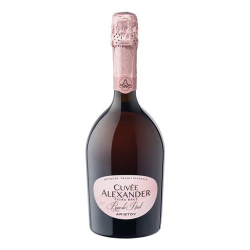 Вино игристое Aristov Cuvee Alexander Pinot розовое экстра брют 750 мл Россия