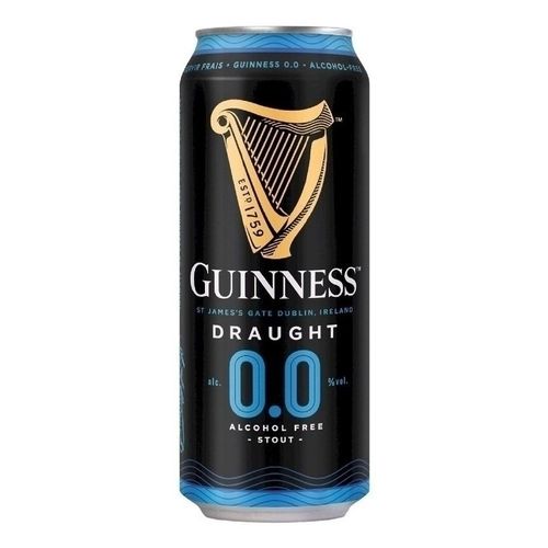 Пивной напиток безалкогольный Guinness Draught тёмный фильтрованный пастеризованный 440 мл
