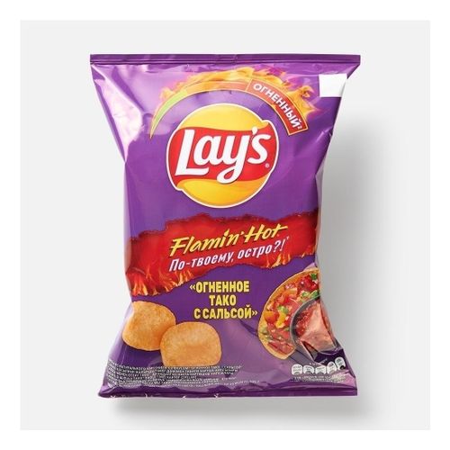 Чипсы картофельные Lay's огненное тако с сальсой 105 г