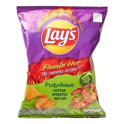 Чипсы картофельные Lay's острая креветка-васаби 105 г
