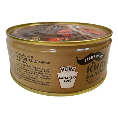 Килька Mr. Fish & Chips в соусе Барбекю 240 г