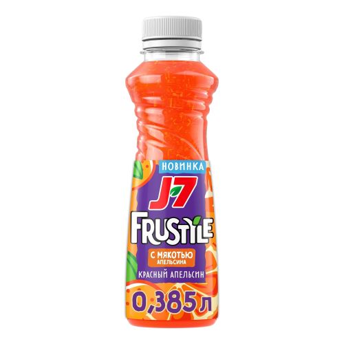Напиток сокосодержащий J7 Frustyle красный апельсин с мякотью 385 мл