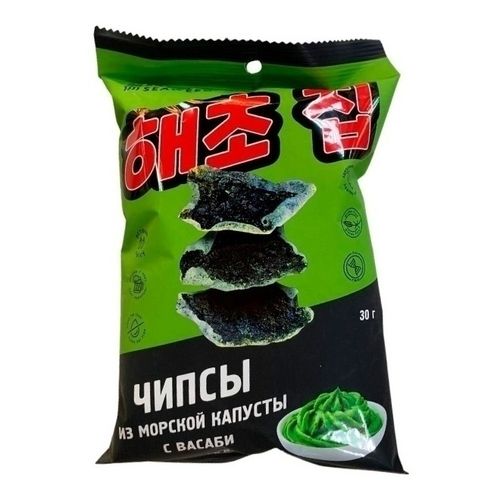 Чипсы из морской капусты Eat Seaweed с васаби 30 г