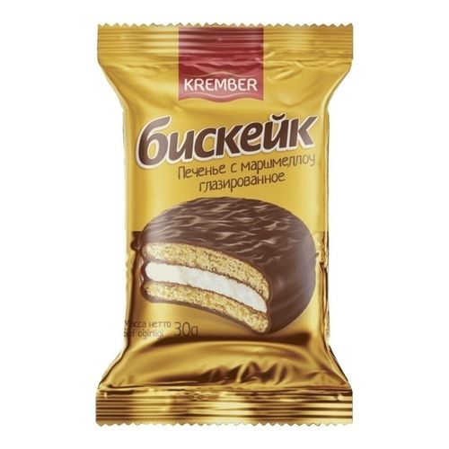 Печенье Krember Бискейк с маршмеллоу глазированное 30 г