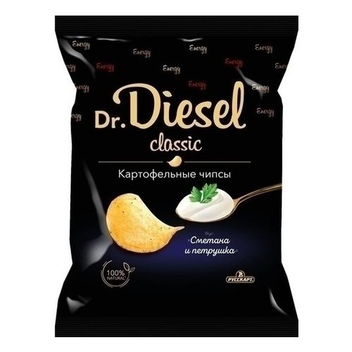 Чипсы картофельные Dr.Diesel сметана-петрушка 120 г