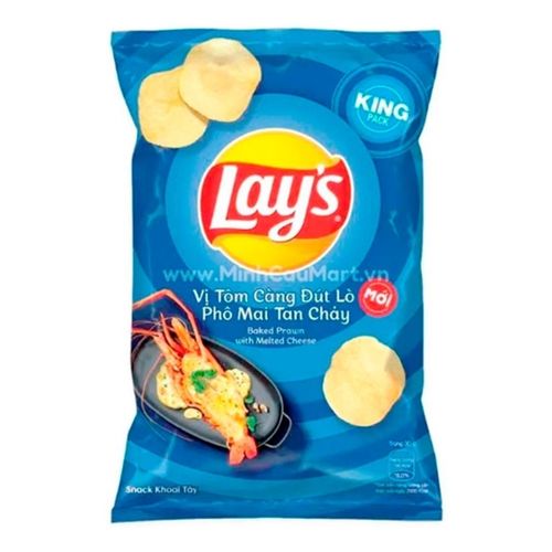 Чипсы картофельные Lay's Креветки запечённые с сыром 54 г