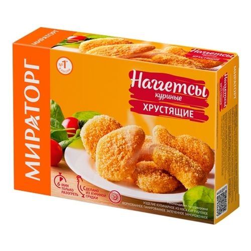 Наггетсы куриные Мираторг Хрустящие замороженные 250 г