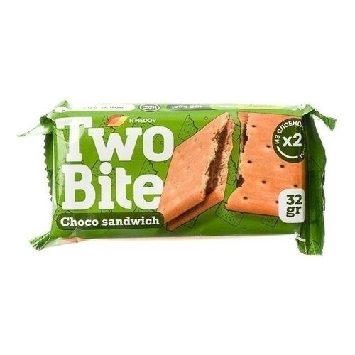 Крекер-сэндвич Two Bite с кремовой начинкой и какао 32 г
