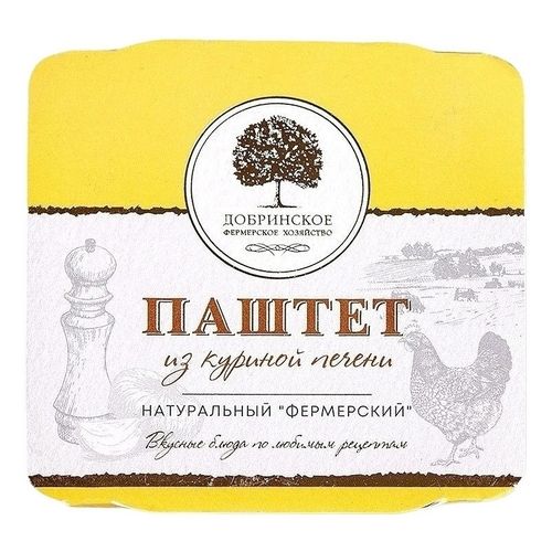 Паштет из куриной печени Добринское фермерское хозяйство Фермерский натуральный 100 г