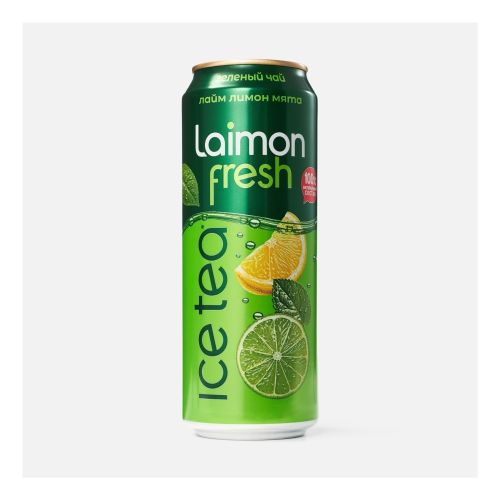 Напиток сокосодержащий Laimon fresh Зеленый чай лимон, лайм, мята 450 мл