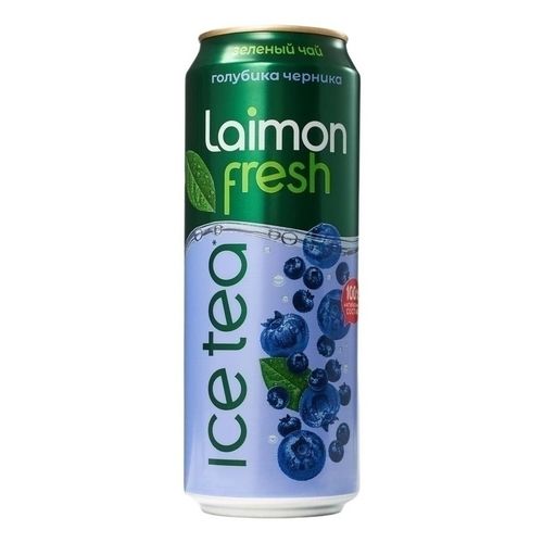 Холодный чай Laimon Fresh зеленый голубика-черника 450 мл
