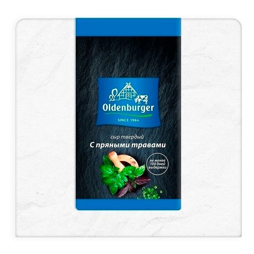 Сыр твердый Oldenburger с пряными травами 40% 200 г
