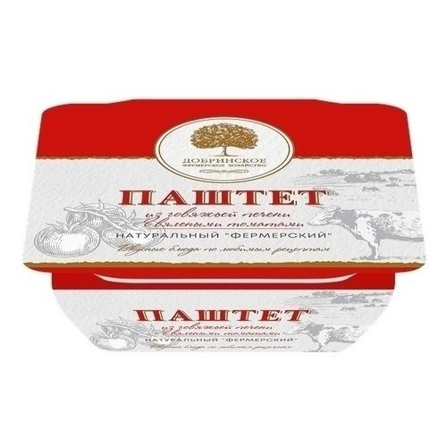 Паштет Добринское Фермерский из говяжьей печени с вялеными томатами 100 г