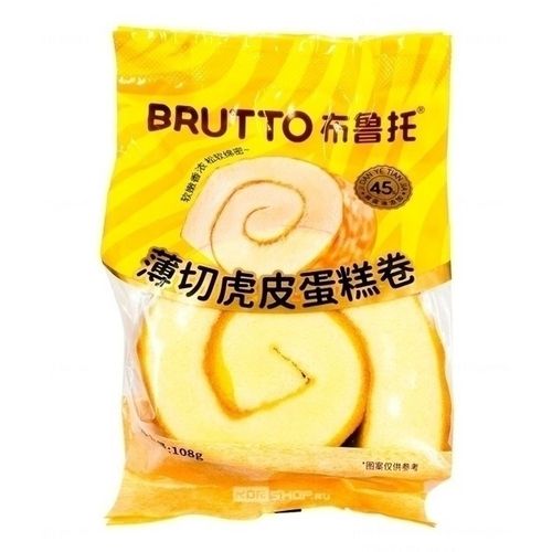 Рулет Brutto тигровый хлопковый бисквит 108 г