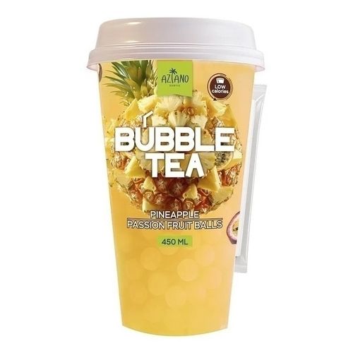 Холодный чай Aziano Bubble Tea Ананас-Маракуйя 450 мл