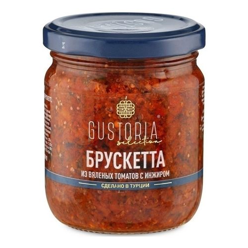 Брускетта Gustoria из вяленых томатов с инжиром 210 мл