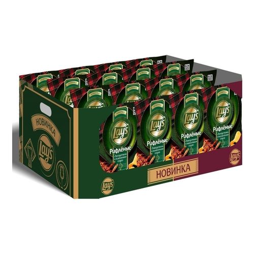 Чипсы картофельные Lay's рифленые лангустины в пикантном соусе 93 г