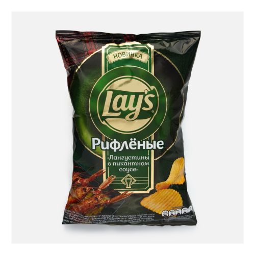 Чипсы картофельные Lay's рифленые лангустины в пикантном соусе 93 г