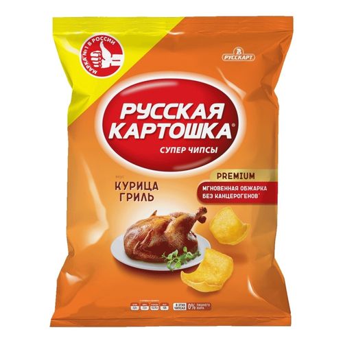 Чипсы картофельные Русская Картошка курица гриль 100 г