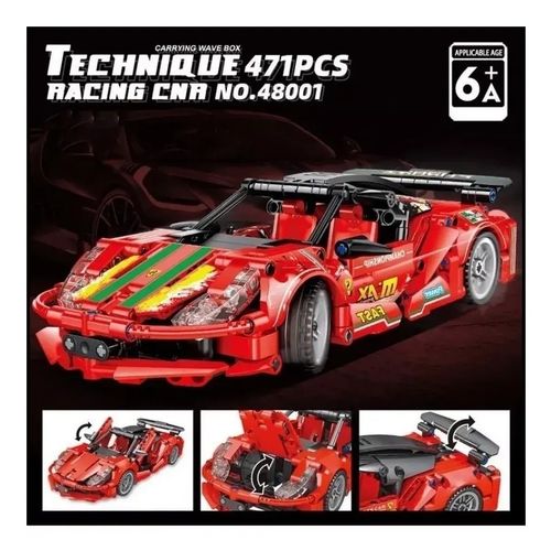 Конструктор Jiqile Technique Racing Car Ferrari 471 деталь