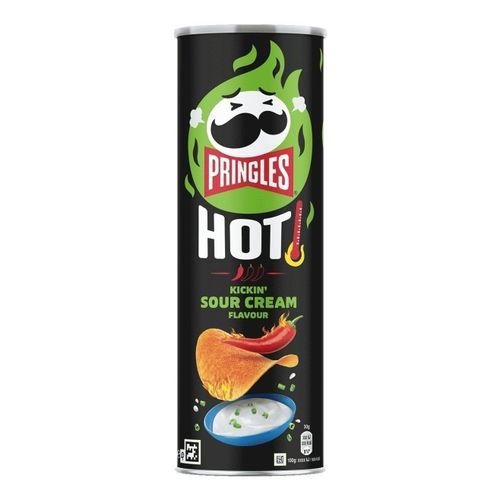 Чипсы картофельные Pringles Hot Kickin Sour Cream со вкусом сметаны и лука 160 г