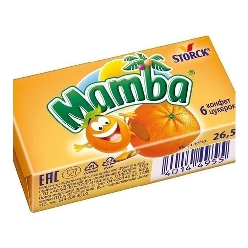 Конфета жевательная Mambа 26,5 г