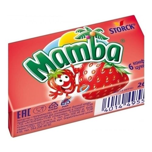 Конфета жевательная Mambа 26,5 г