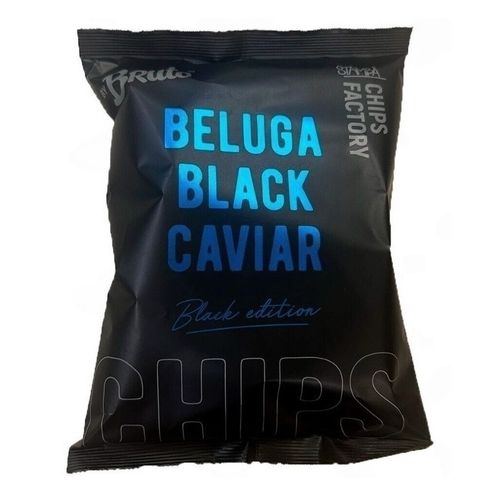 Чипсы картофельные Bruto snacks Black edition черная икра 75 г