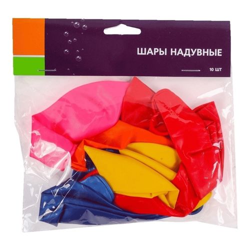 Воздушные шары Винлаб цветные 10 шт