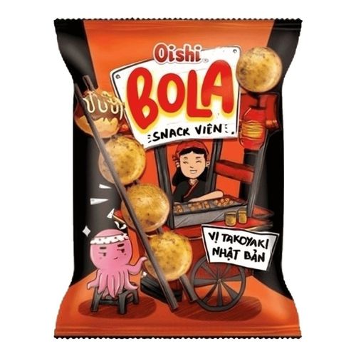 Чипсы кукурузные Oishi Bola Snack такояки 68 г