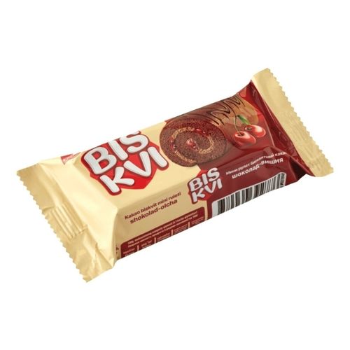 Мини-рулет Krember Biskvi с шоколадным кремом и вишневым желе 35 г