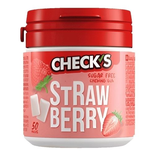 Жевательная резинка Check’s Strawberry без сахара 70 г