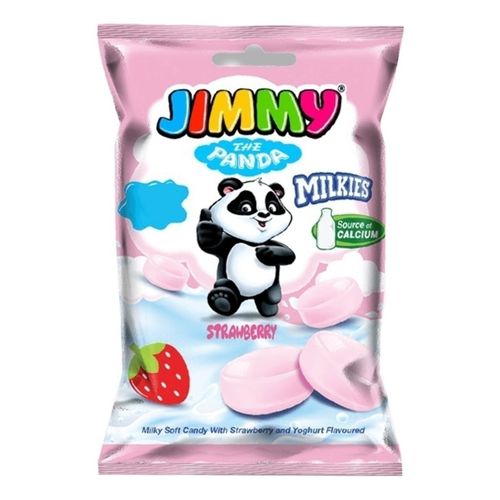 Молочные конфеты Jimmy со вкусом клубники и йогурта 80 г