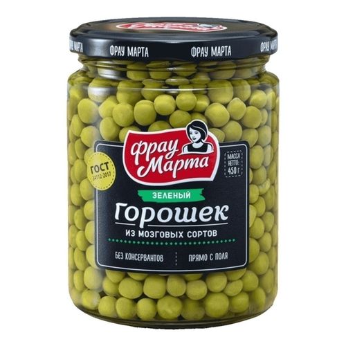 Горошек зеленый Фрау Марта 450 г