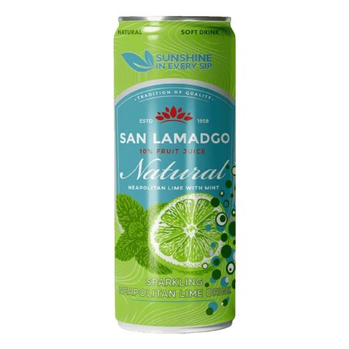 Газированный напиток San Lamadgo Neapolitan Lime with Mint 330 мл