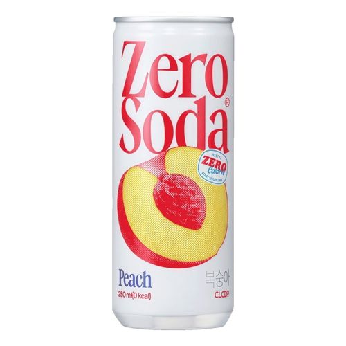 Газированный напиток Zero Soda персик 250 мл