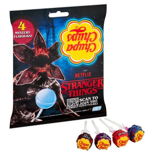 Карамель Chupa Chups Stranger Things Right Side Down фруктовая 120 г ...