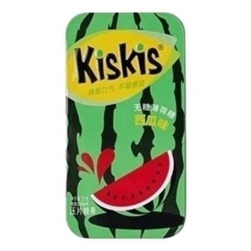 Леденцы KisKis мятные со вкусом арбуза без сахара 21 г