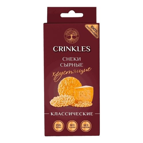 Сырные снеки Crinkles Классические хрустящие 18 г