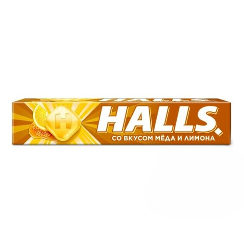 Карамель леденцовая Halls со вкусом меда и лимона 25 г