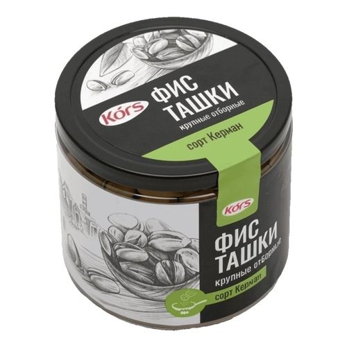 Фисташки Kors Керман крупные отборные жареные неочищенные с солью 175 г