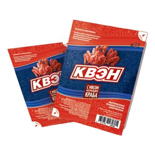 Крабовые палочки Квэн с мясом натурального краба замороженные 200 г