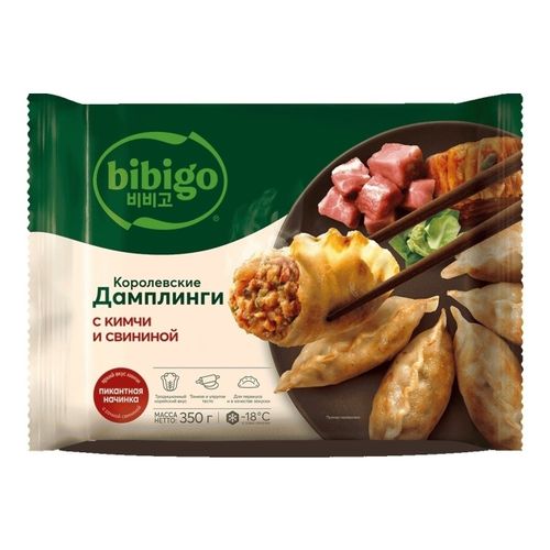 Дамплинги Bibigo Королевские с кимчи и свининой 385 г