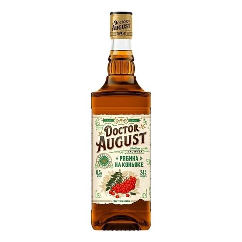Настойка Doctor August Рябина на коньяке сладкая 500 мл