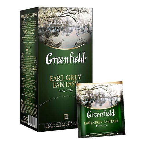 Чай черный Greenfield Earl Grey Fantasy в пакетиках 2 г х 25 шт